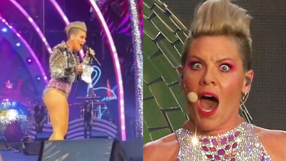 Fan rzucił na koncercie w Pink... prochami własnej matki