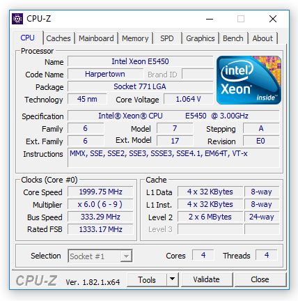 CPU-Z: na papierze nie wygląda to źle...