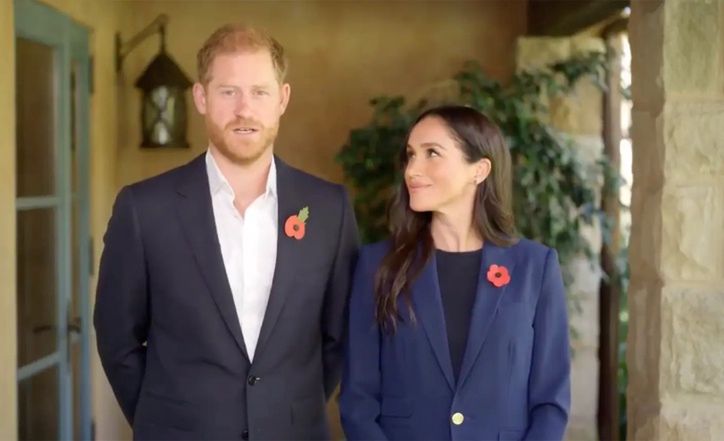 Meghan Markle and Prince Harry at their first appearance in months