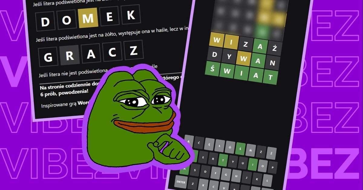 Wordle po polsku LITERALNIE.FUN  odgadniecie polskie słowa?  Vibez