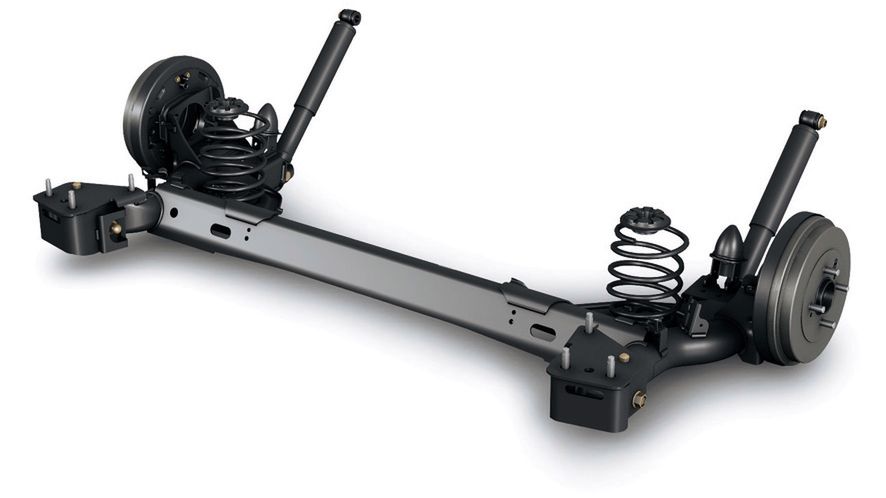 Zawieszenie z belką skrętną