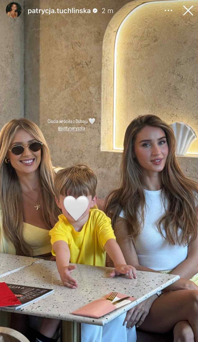 Patrycja Tuchlińska z synem