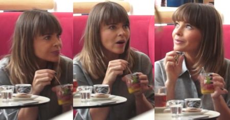 Edyta Herbuś je lody...