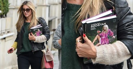 Karolina Szostak z naręczem swoich "dzieł"... (ZDJĘCIA)