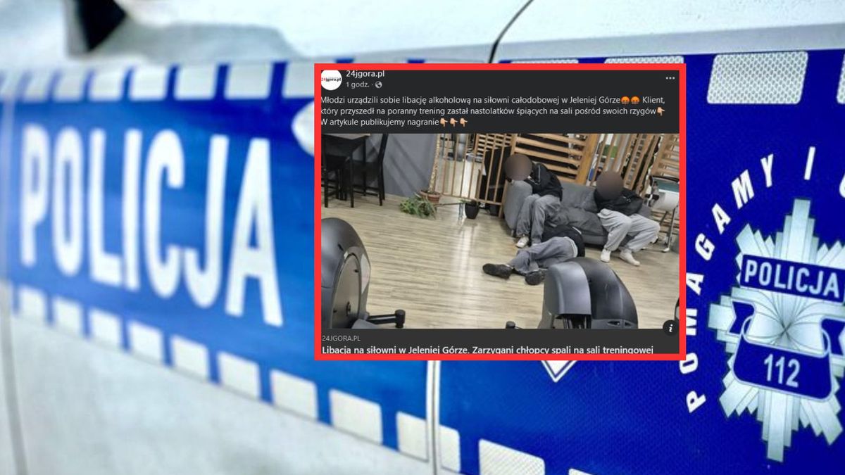 Jelenia Góra: Pijani nastolatkowie leżeli na siłowni