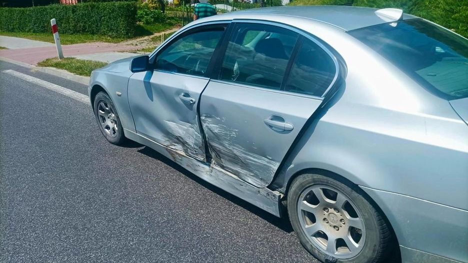 Kolizja z udziałem BMW