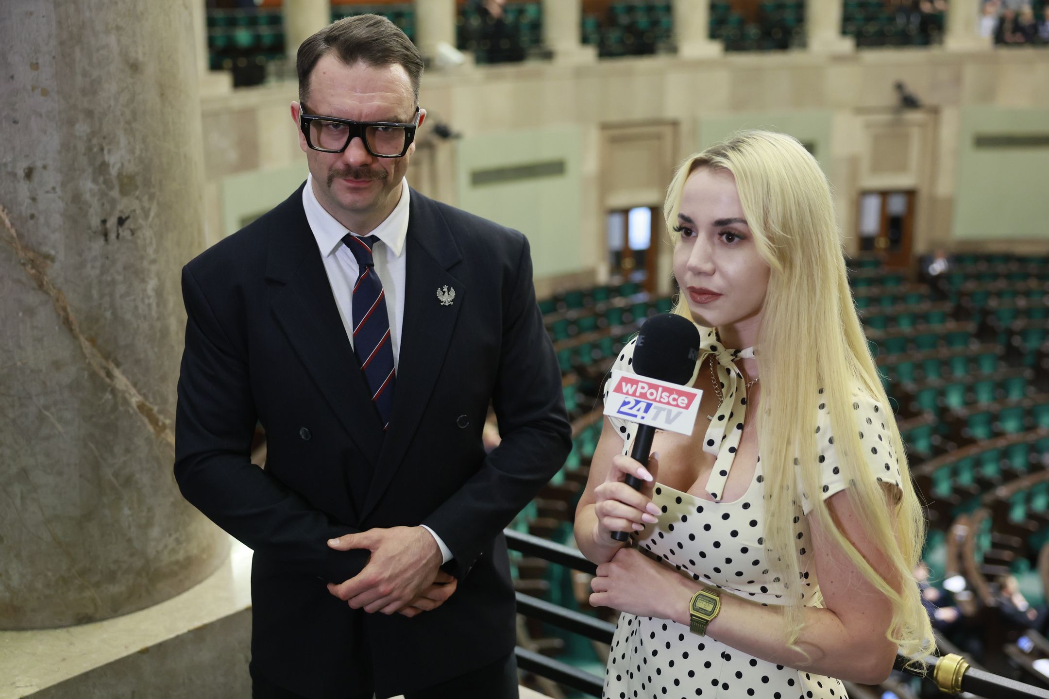 Łukasz Mejza i Marianna Schreiber