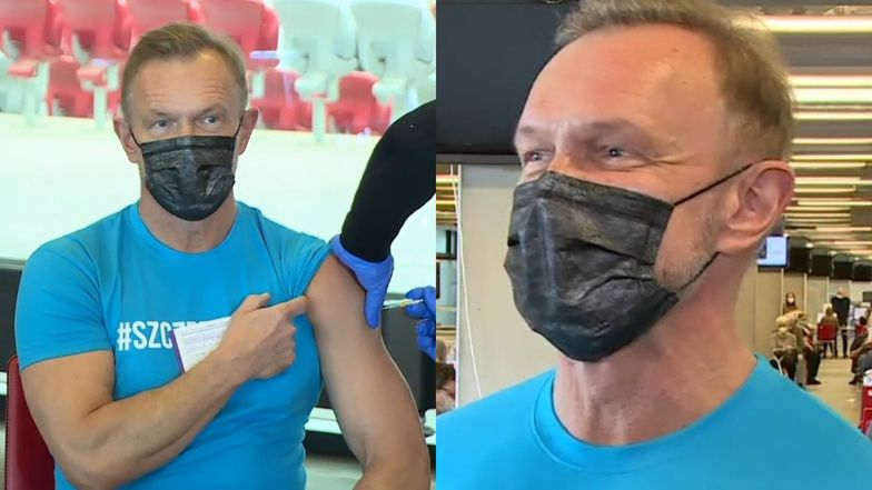 Cezary Pazura po drugiej dawce szczepienia