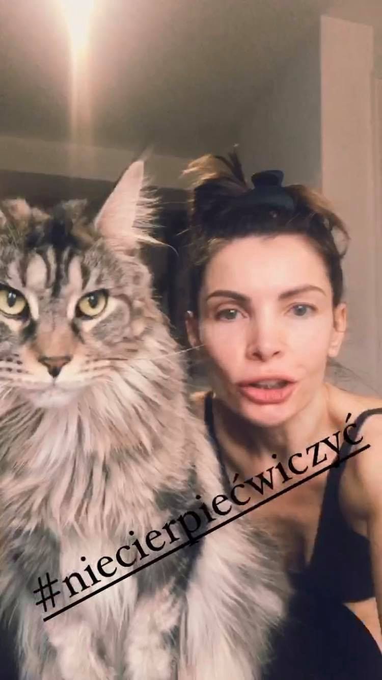 Agnieszka Dygant trenuje z kotami