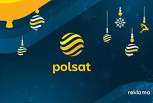 Plansza z bloku reklamowego Polsatu