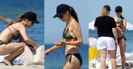 Zrelaksowana Agnieszka Dygant łapie promienie słońca na plaży w Juracie. Towarzyszyła jej Daria Widawska (ZDJĘCIA)