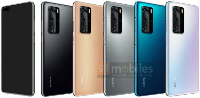 Huawei P40 i P40 Pro na nowych grafikach. Wygląd bez niespodzianek 3