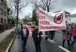 Na Śląsku protestowali przeciwko CPK. Dołączyło wsparcie z okolic Baranowa