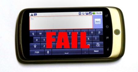 Ekran Google Nexus One to oszustwo?