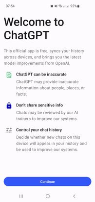 ChatGPT na Androida