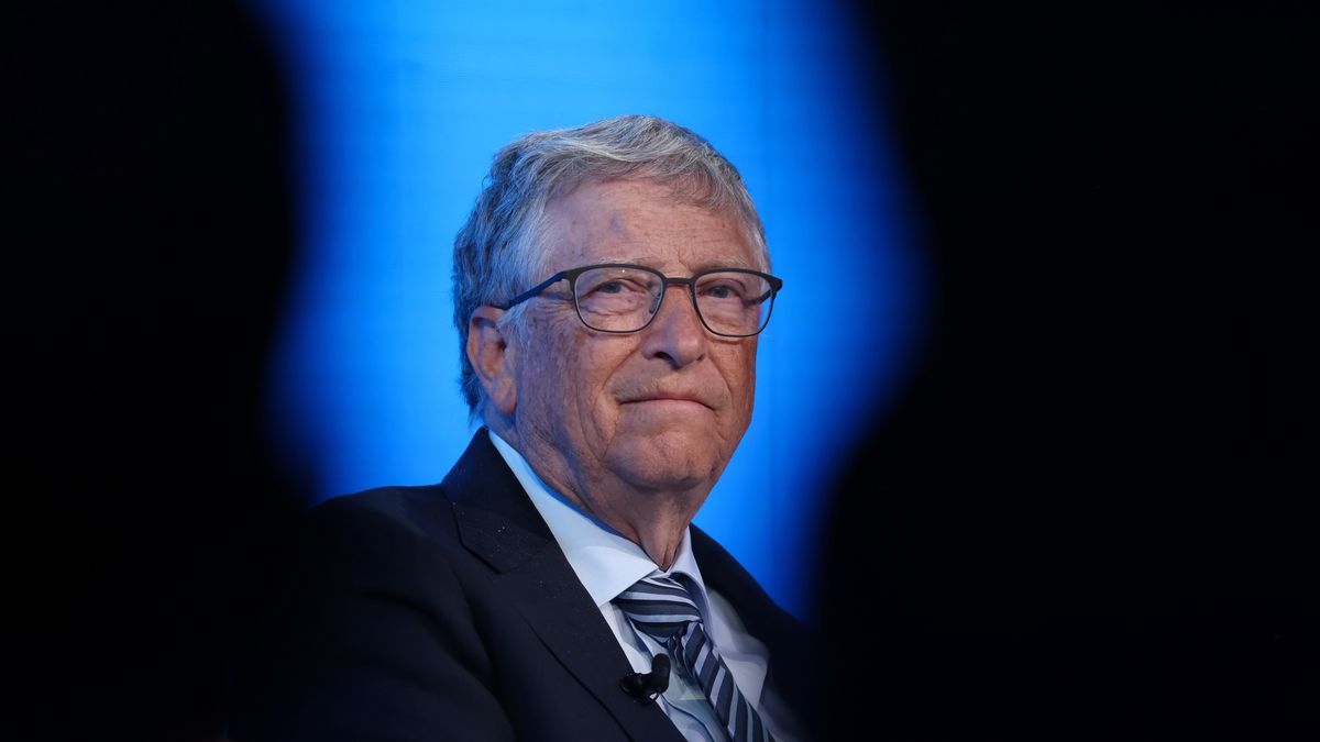 Bill Gates, co-chairman of the Bill and Melinda Gates Foundation, during a panel session on day two of the World Economic Forum (WEF) in Davos, Switzerland, on Tuesday, May 24, 2022. The annual Davos gathering of political leaders, top executives and celebrities runs from May 22 to 26. Photographer: Hollie Adams/Bloomberg via Getty Images
