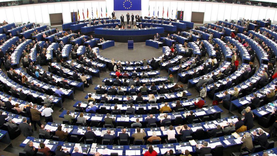 European Parliament in Strasbourg
Ministers attend a sitting in the central conference room at the European Parliament building in Strasbourg. (Photo by Thierry Tronnel/Sygma via Getty Images)
Thierry Monasse
group of people:CB1, European Parliament:CB3, meeting:CB2, politics:CB2, parliament:CB2, legislation:CB2, Strasbourg:CB2