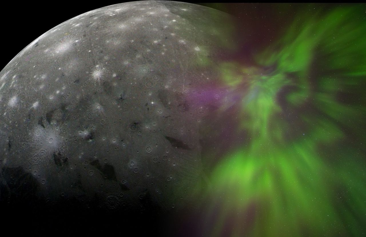 Zorze na Ganimedesie. Sonda Juno zarejestrowała „koraliki” światła