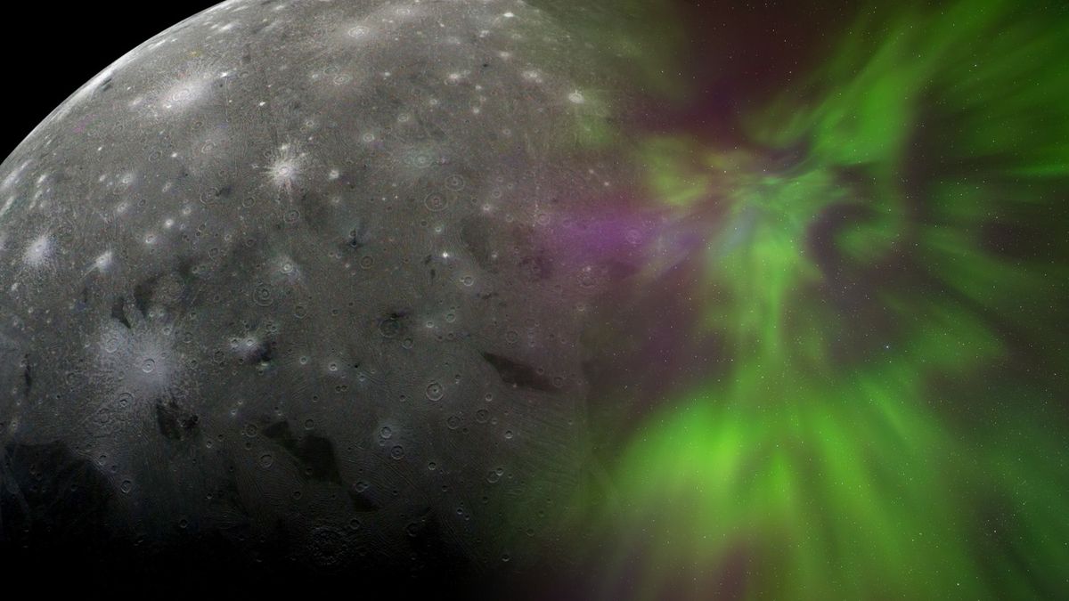Zorze polarne na Ganimedesie — zdjęcie ilustracyjne