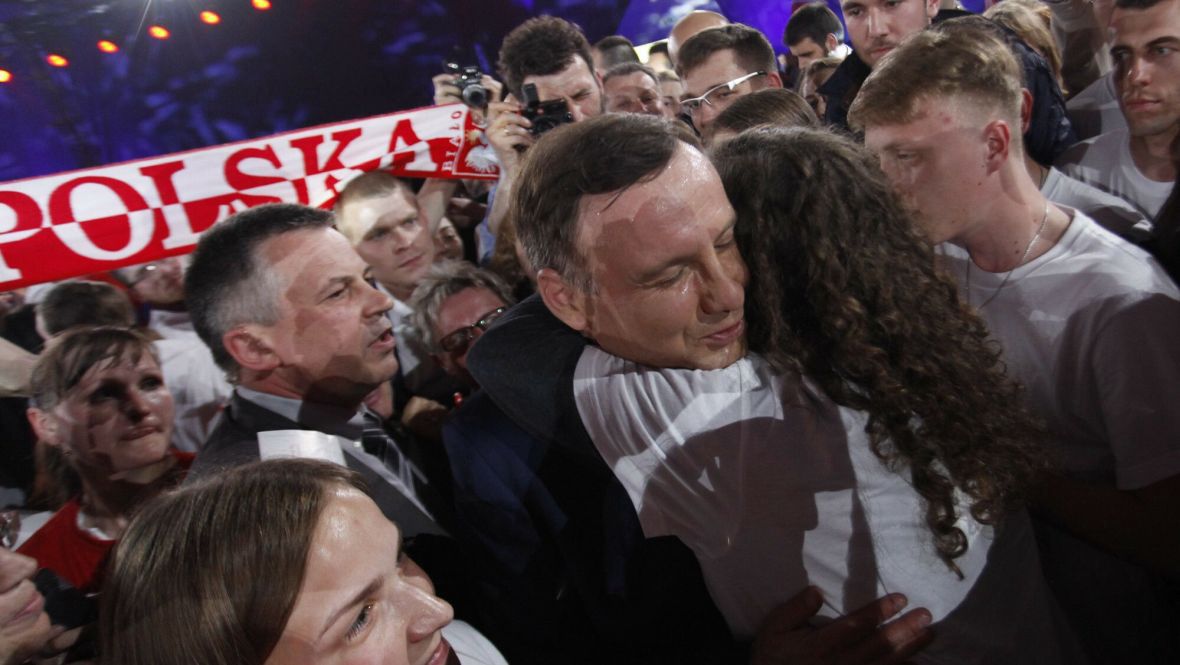 Ostatnia konwencja wyborcza Andrzeja Dudy, kandydata PiS na prezydenta. 20 maja 2015 roku 