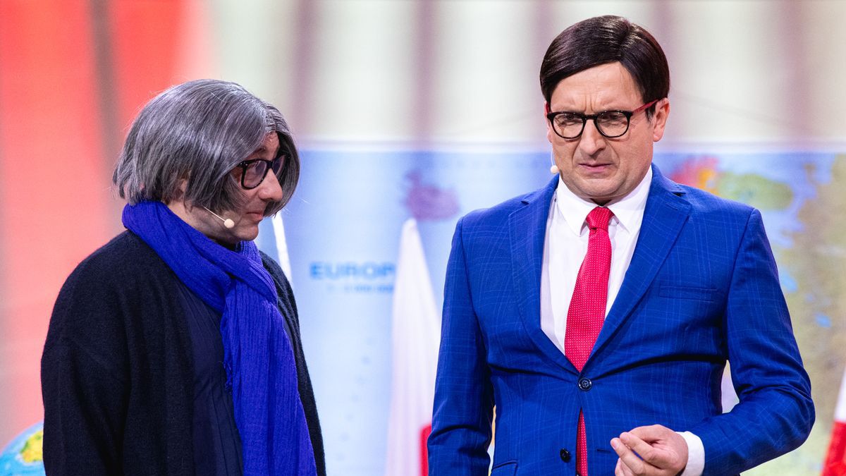 Robert Górski jako Mateusz Morawiecki i "Agnieszka Holland"