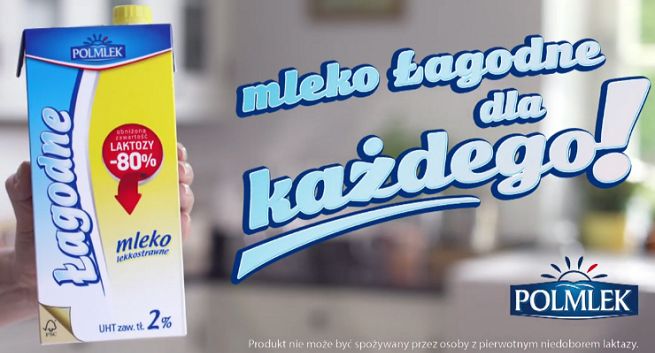 Polmlek reklamuje mleko Łagodne „dla każdego, bez wyjątku!” (wideo)