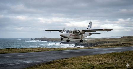 Najkrótszy lot świata trwa 53 sekundy! Zobacz trasę Westray – Papa Westray