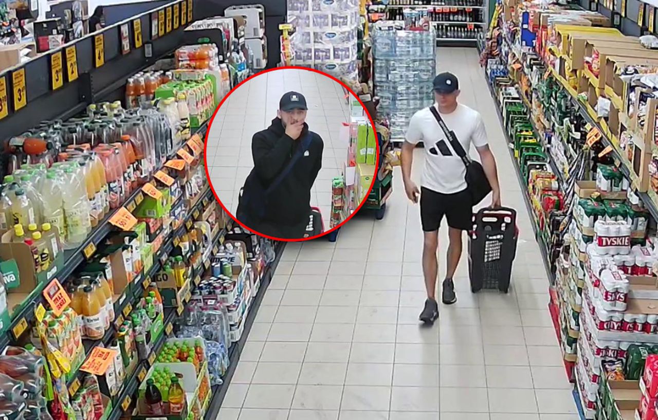 Okradli Biedronkę. Opublikowano wizerunek dwóch mężczyzn