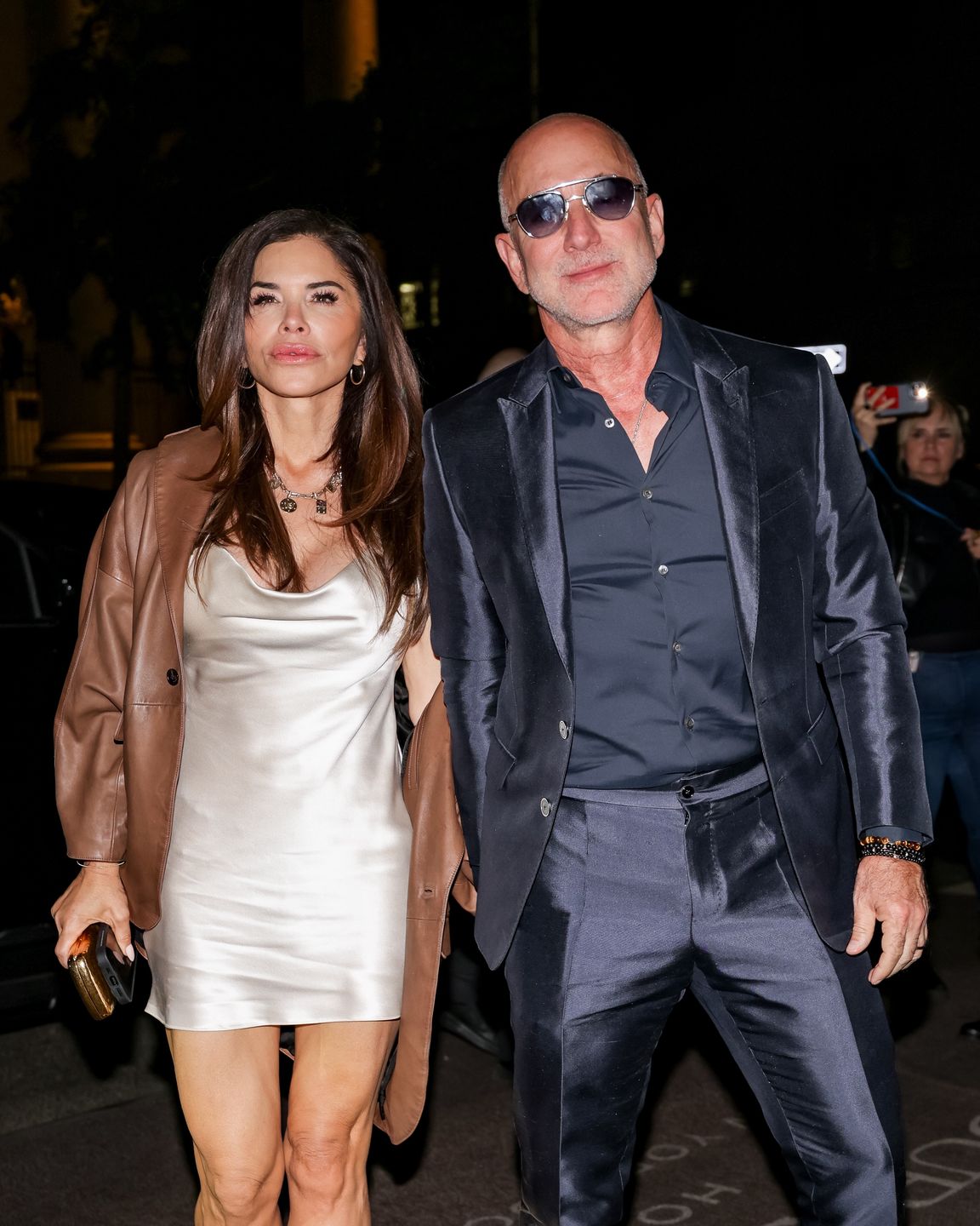 Lauren Sanchez i Jeff Bezos w Nowym Jorku