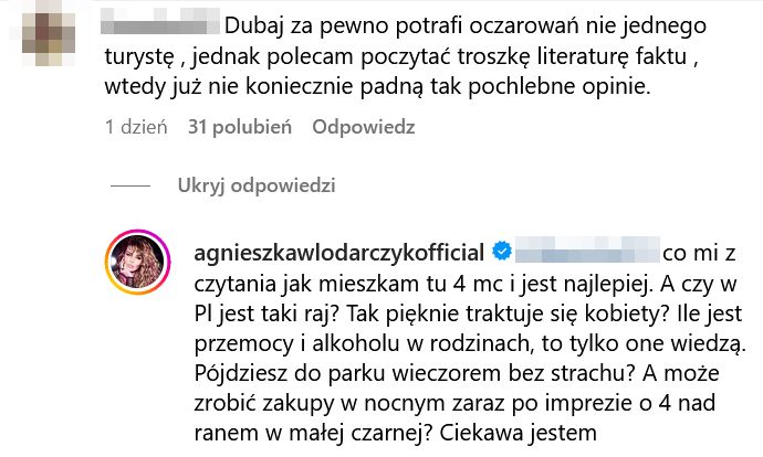 Agnieszka Włodarczyk psioczy na Polskę