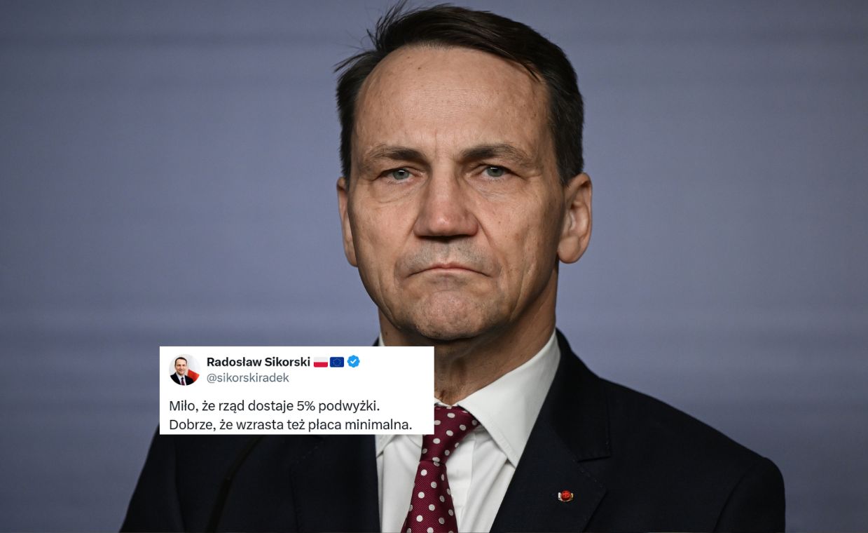 Sikorski pokazał wypłatę. W komentarzach zawrzało