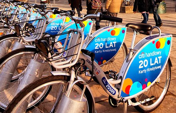 Citi Handlowy będzie reklamować się na rowerach miejskich Veturilo