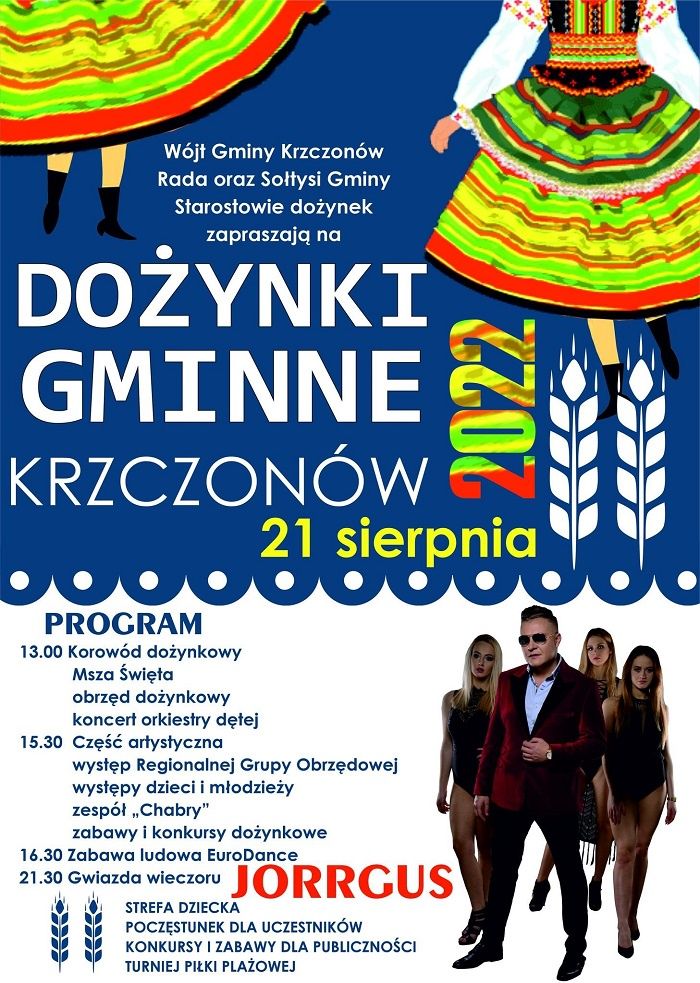 Dożynki Gminy Krzczonów 2022 – program