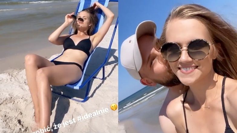 Agnieszka Kaczorowska chwali się szczupłą sylwetką