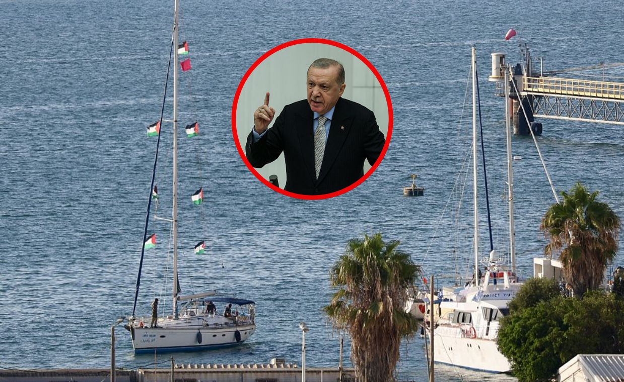Erdogan: Potępiam piractwo wobec flotylli Sumud