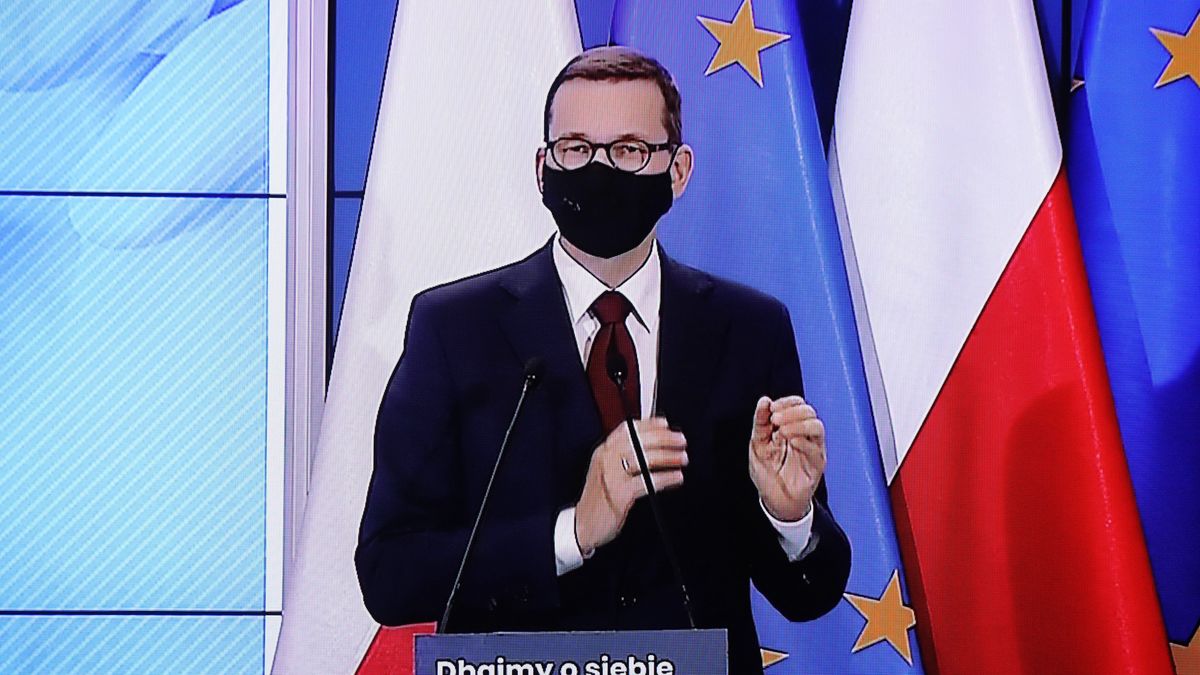Mateusz Morawiecki na konferencji odniósł się do wprowadzenia narodowej kwarantanny