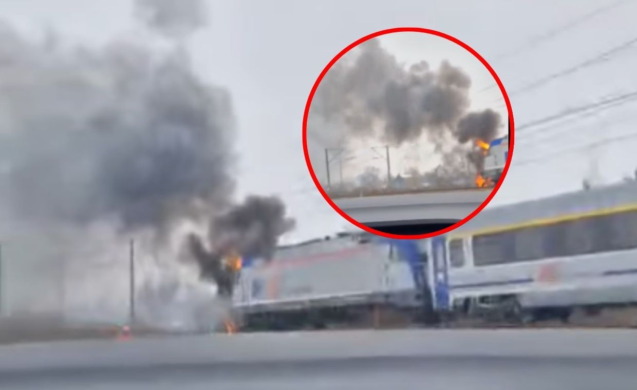 wiadomości,aktualności,WP Wiadomości Zderzenie pociągów z samochodem. Pociąg i samochód w płomieniach