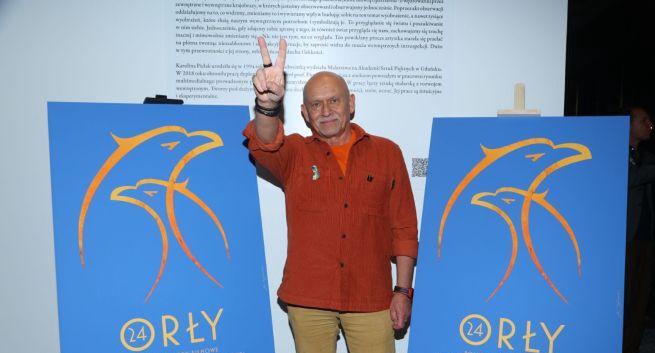 Plakat Andrzeja Pągowskiego dla 24. edycji Orłów z ukraińskim przesłaniem