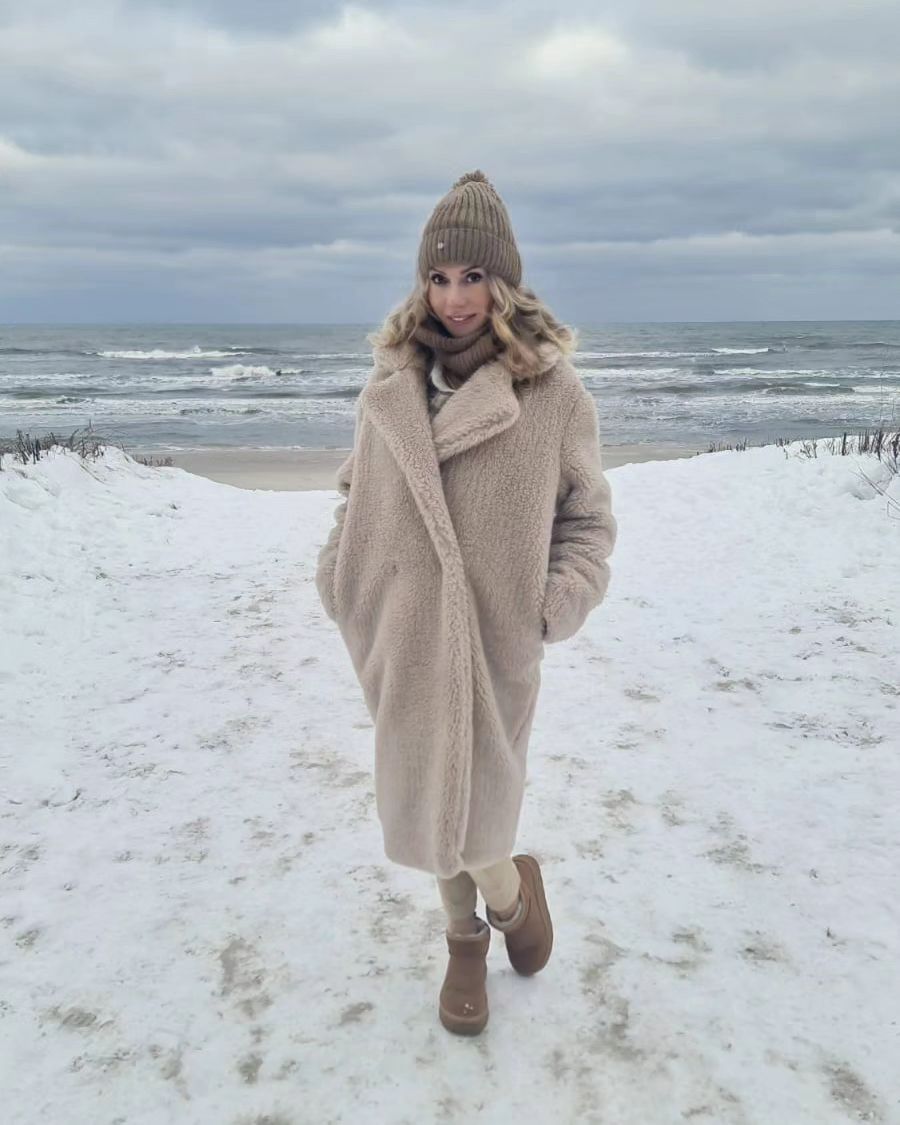 Małgorzata Opczowska nosi najmodniejszy "teddy coat" 