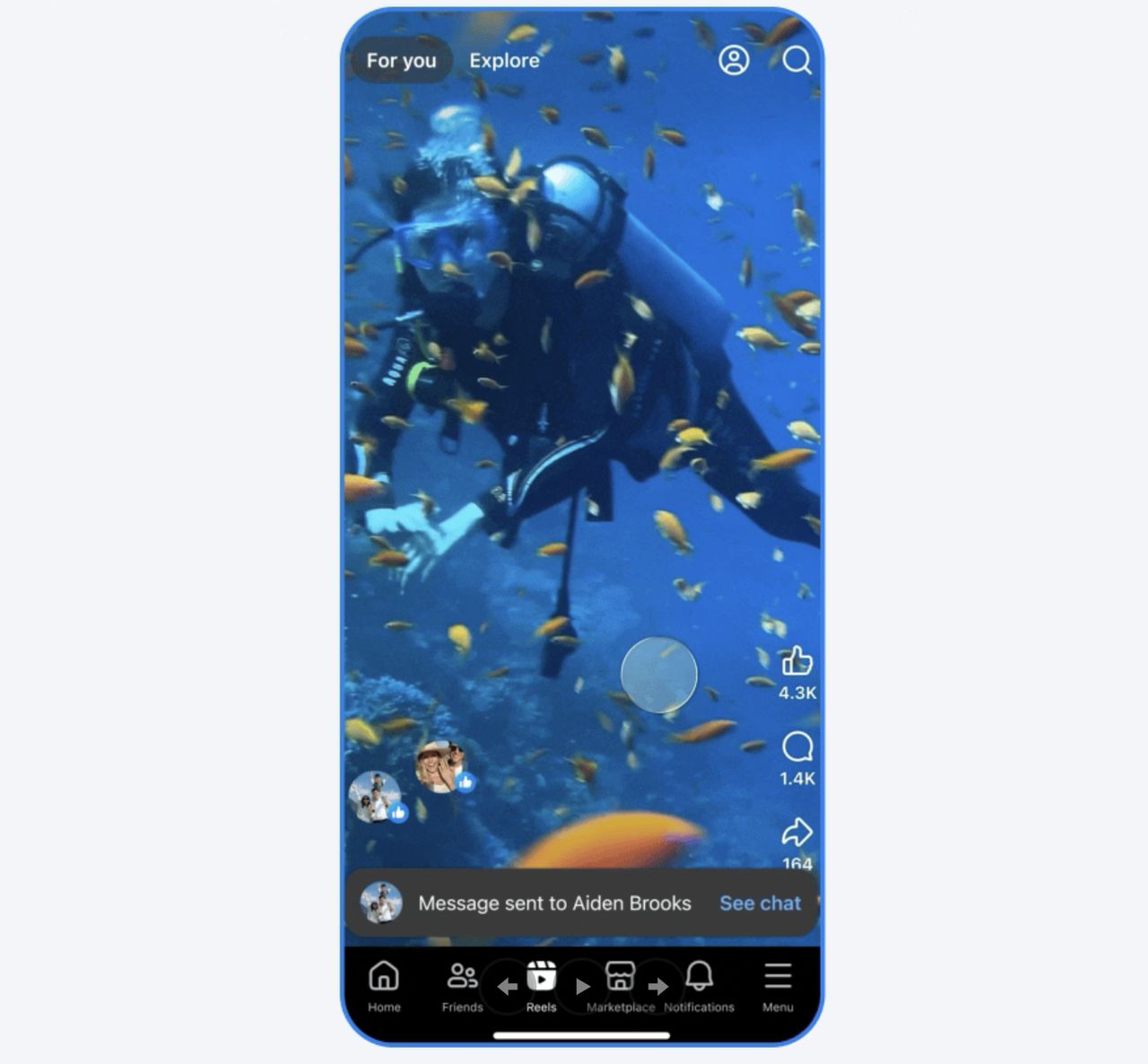 Bańki w rolkach na Facebooku
