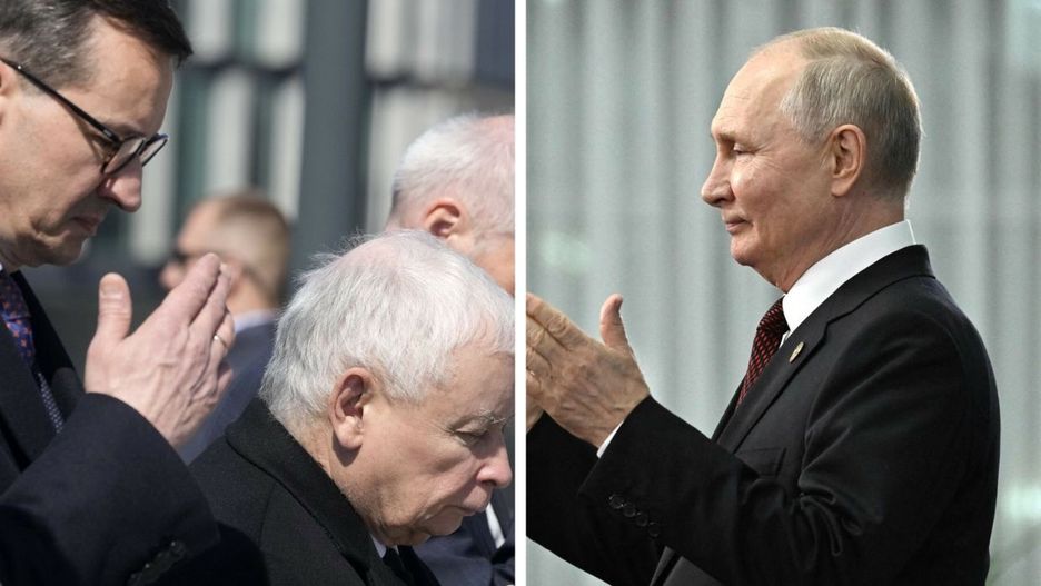 Morawiecki, Kaczyński, Putin