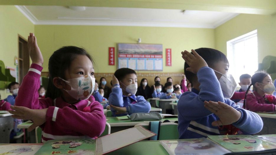 Uczniowie w Korei Północnej