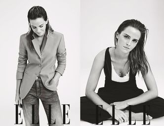 Naturalna Emma Watson w grudniowym "Elle"