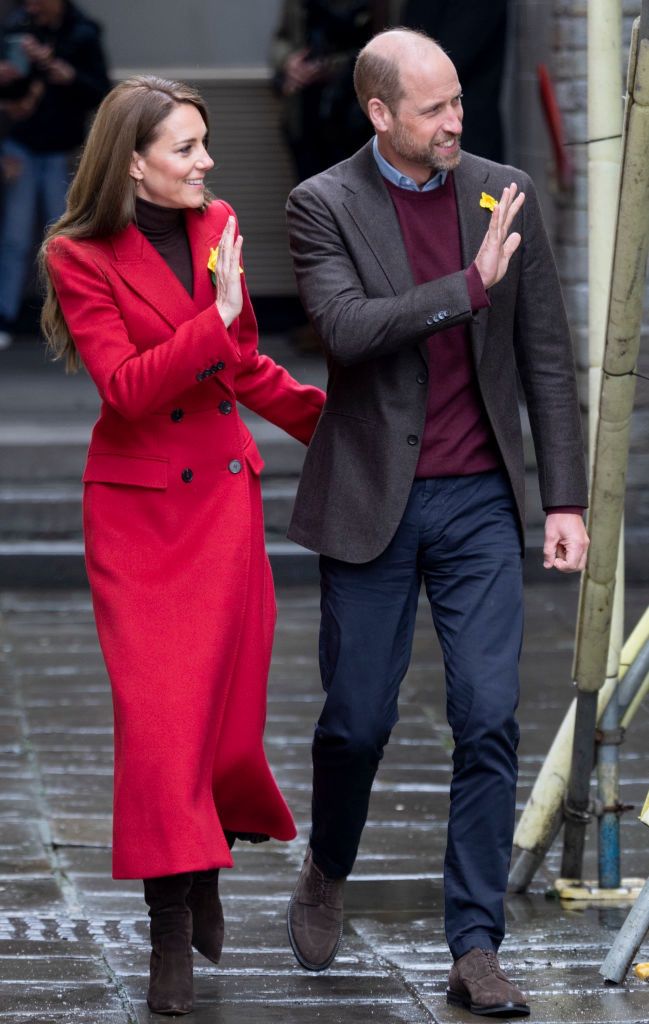 Princess Kate and Prince William during their visit to Wales