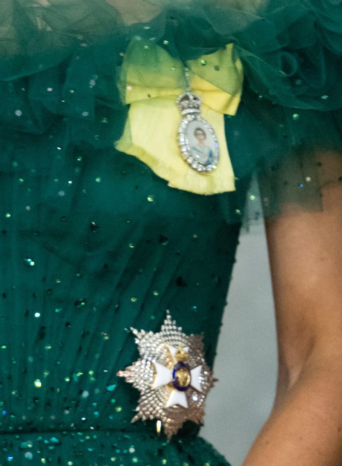 The Duke And Duchess Of Cambridge Visit Belize, Jamaica And The Bahamas - Day FiveKINGSTON, JAMAICA - MARCH 23: Catherine, Duchess of Cambridge attends a dinner hosted by the Governor General of Jamaica at King's House on March 23, 2022 in Kingston, Jamaica. (Photo by Samir Hussein - Pool/WireImage)Samir Hussein