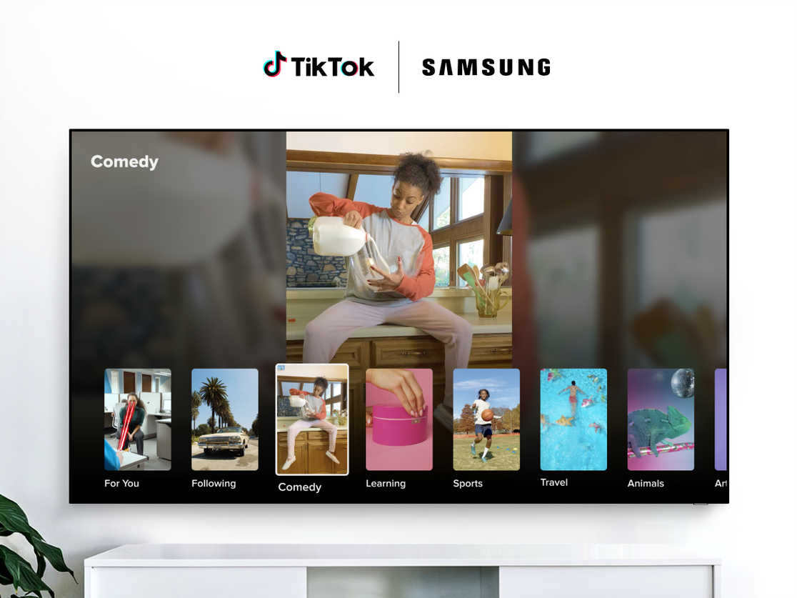 TikTok trafił na telewizory Samsunga