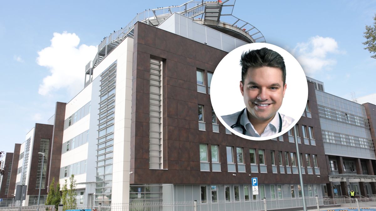 Dr Dawid Kacprzyk pracuje w Szpitalu Południowym w Warszawie