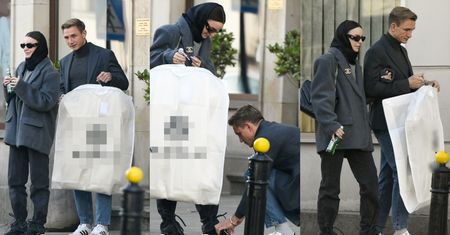 Jakub i Paulina Rzeźniczakowie sfotografowani na mieście. Szarmancki piłkarz przyklęknął, by zawiązać jej buta. Mąż idealny?