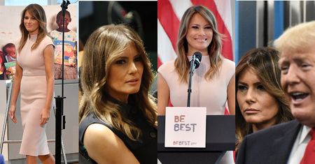 Eleganckie kreacje i NACIĄGNIĘTA TWARZ Melanii Trump na spotkaniach ONZ (ZDJĘCIA)