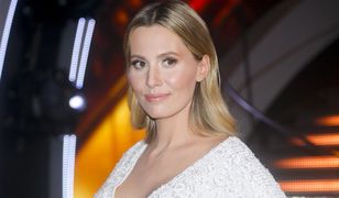 Agnieszka Hyży cała na biało. Podkreśliła kreacją ciążowy brzuszek